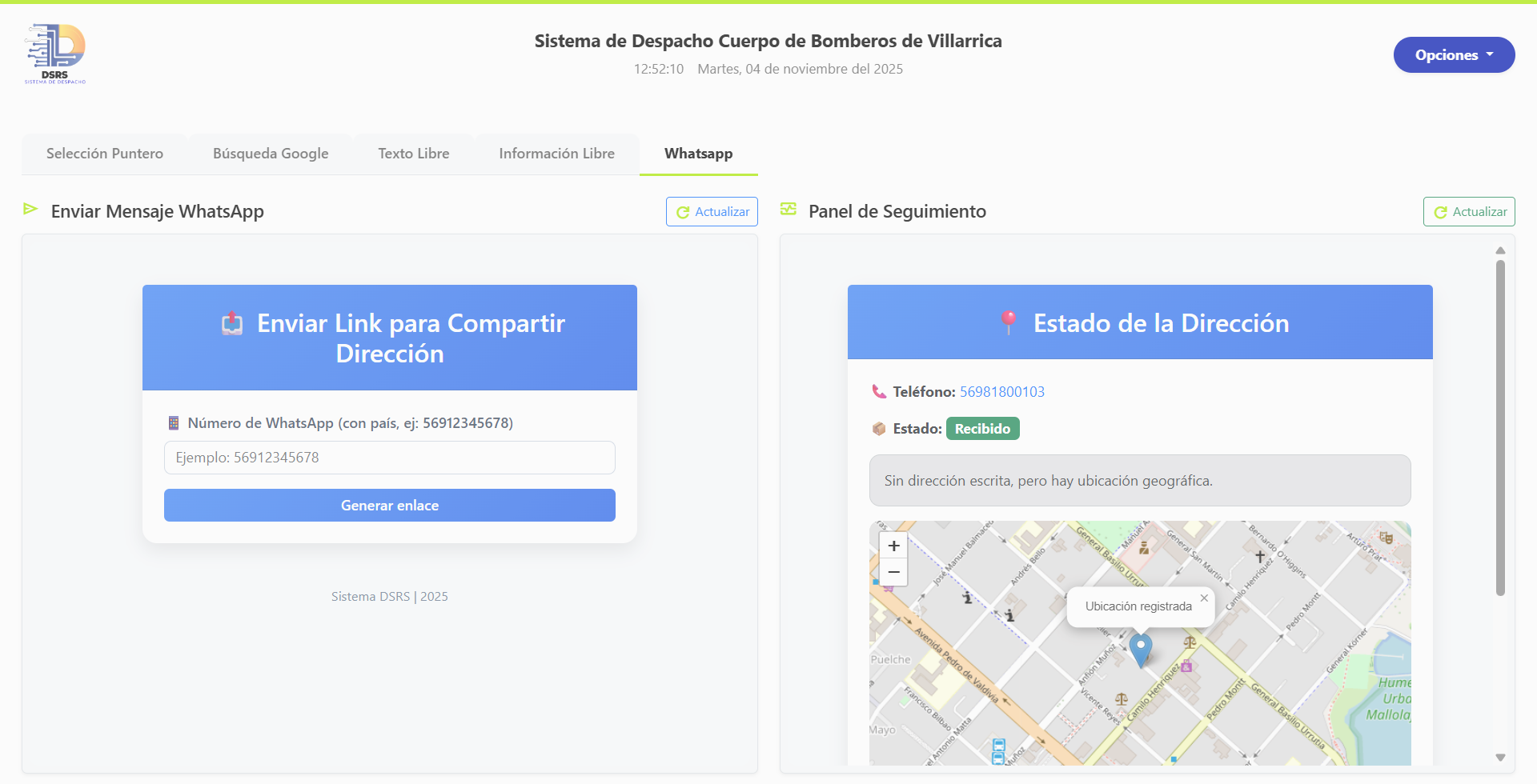 Solicitud de Ubicación